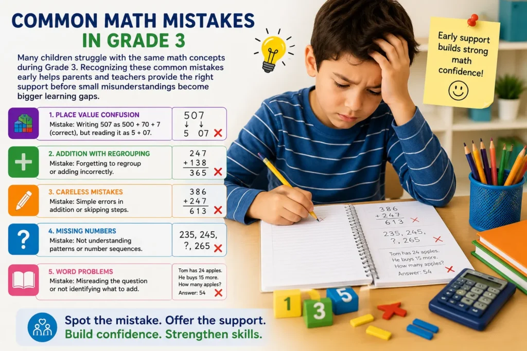 Common Grade 3 Math Mistakes and Learning Support