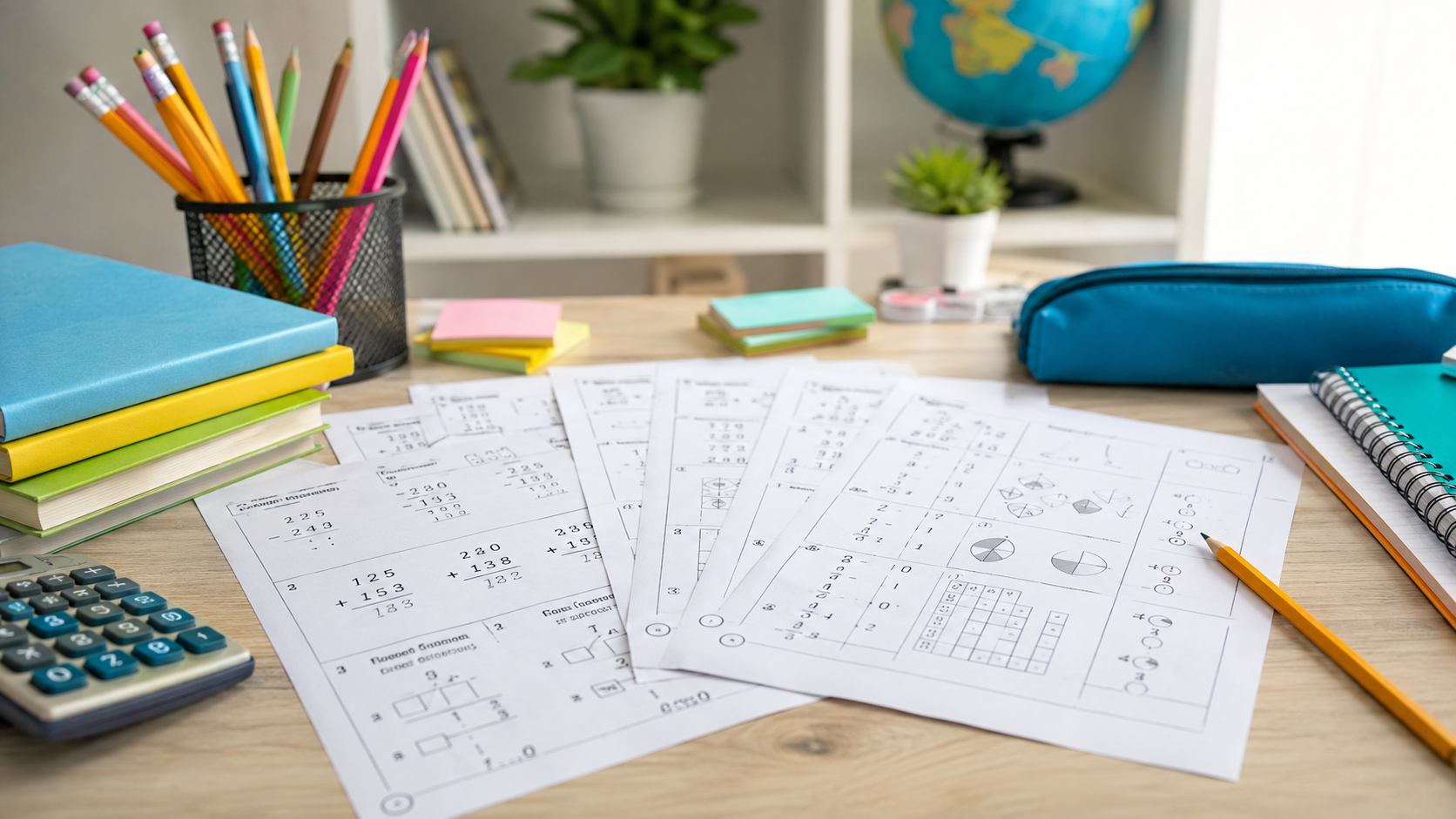 4th grade math worksheets