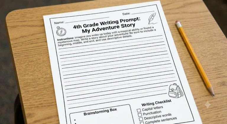 4th grade writing worksheets
