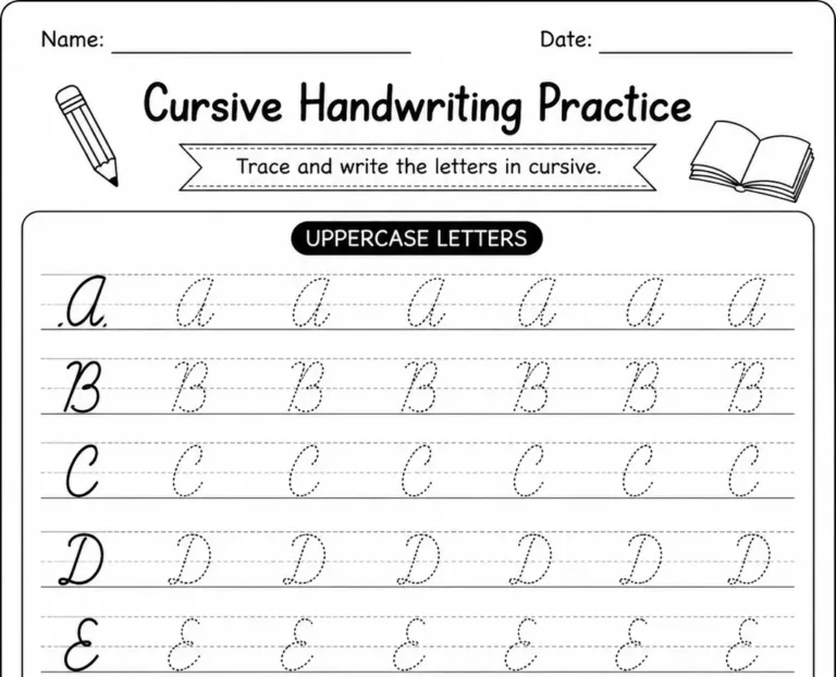 cursive worksheets printable