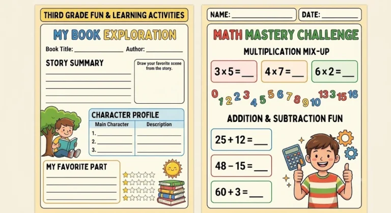 third grade worksheets